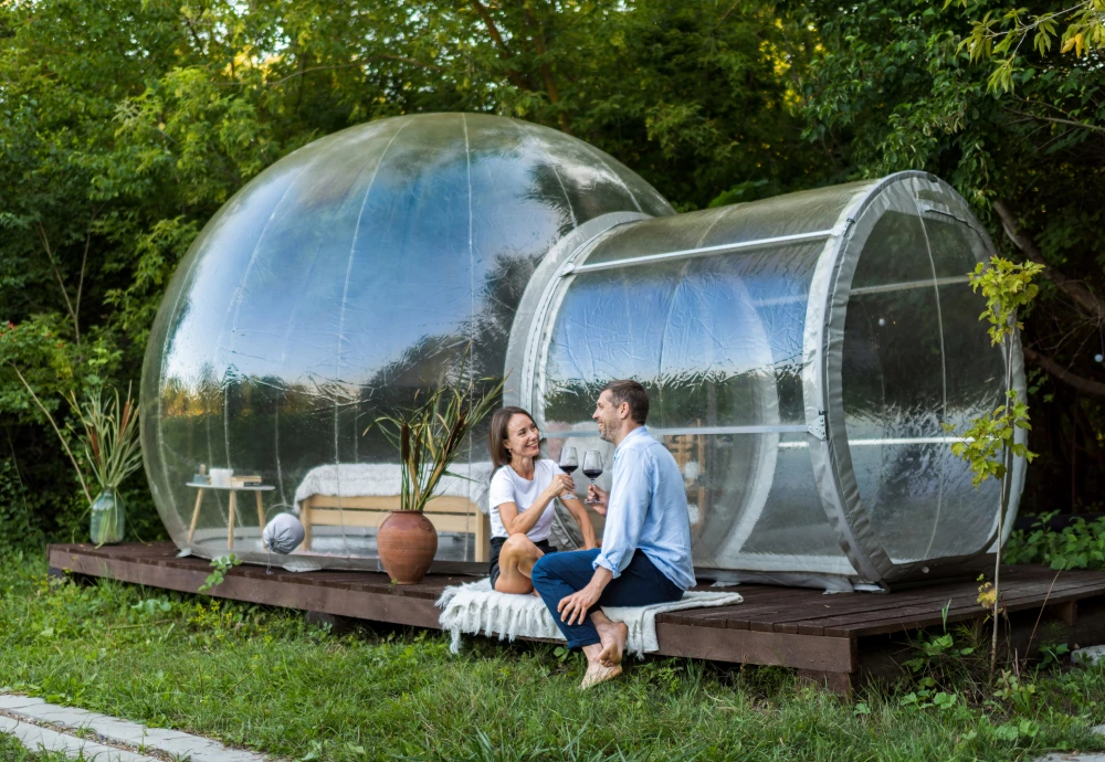 star gazing bubble tent