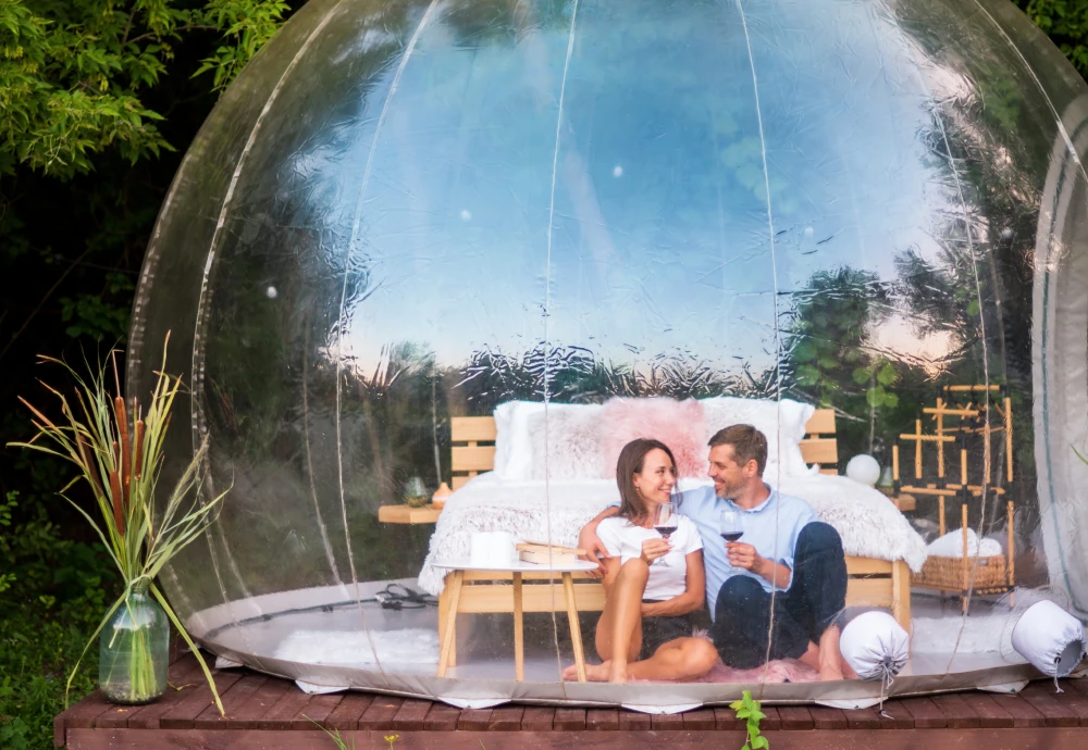 small bubble tent